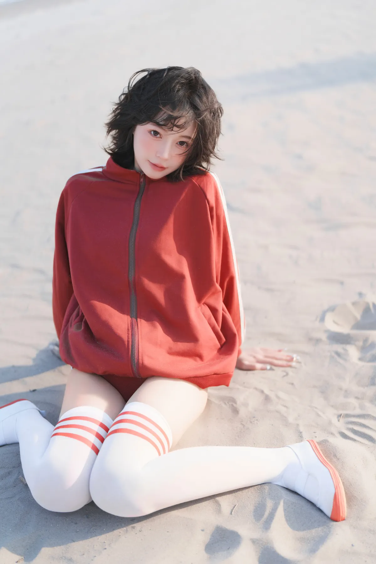 海边的青春少女