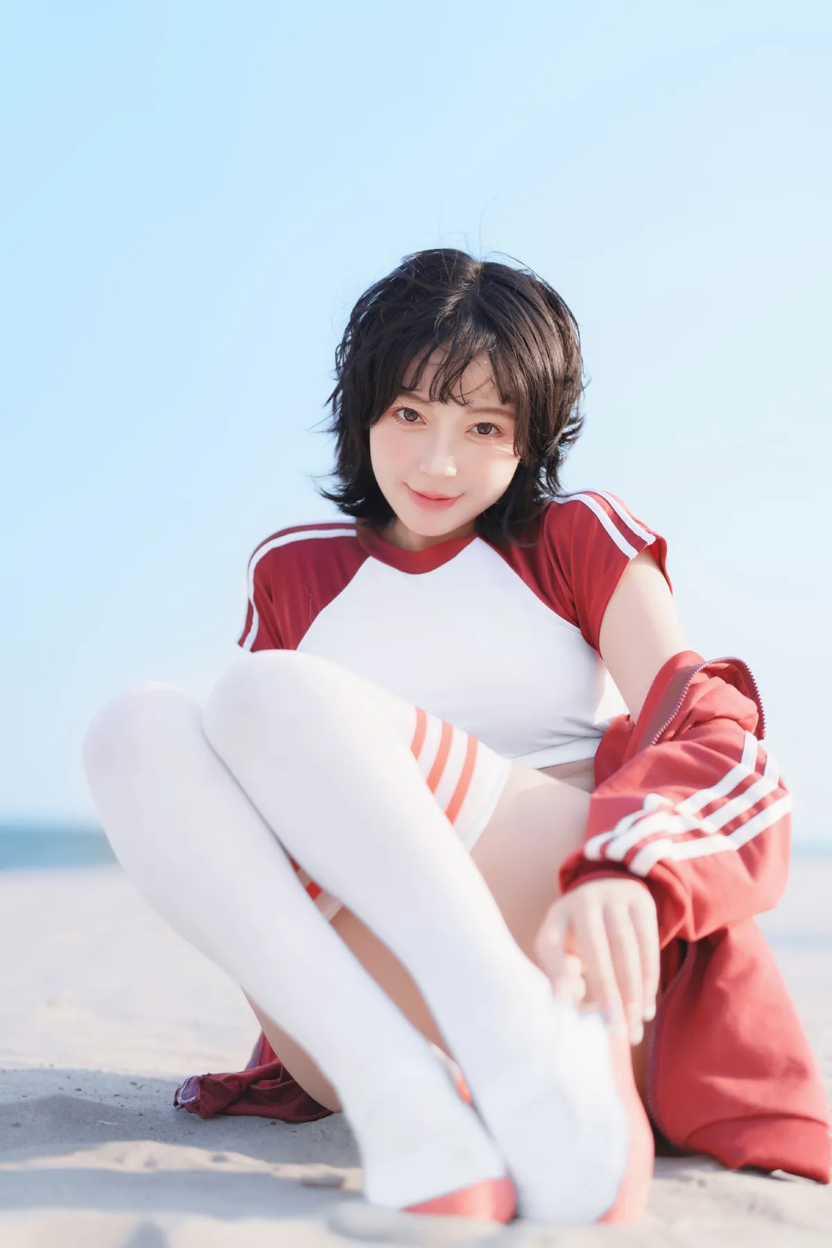 海边的青春少女