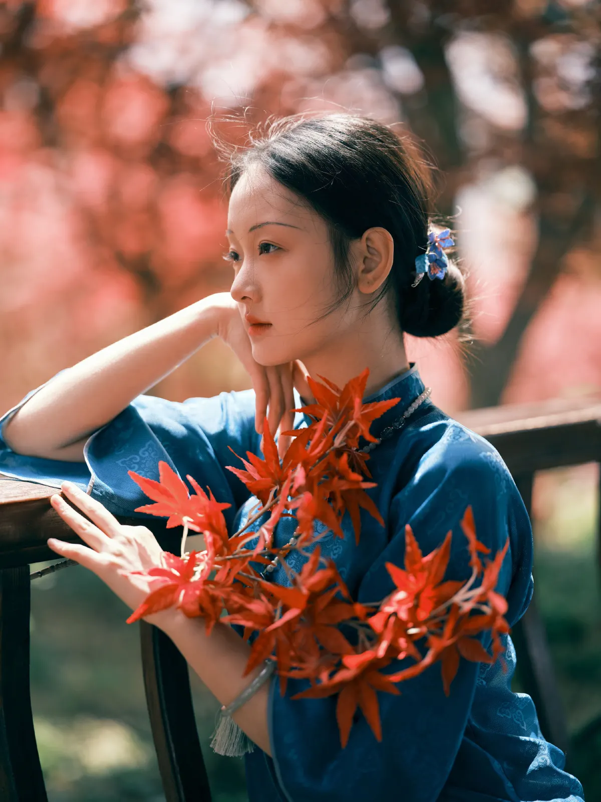 甜汐_妖怪哪里逃《红林染》美图作品图片3