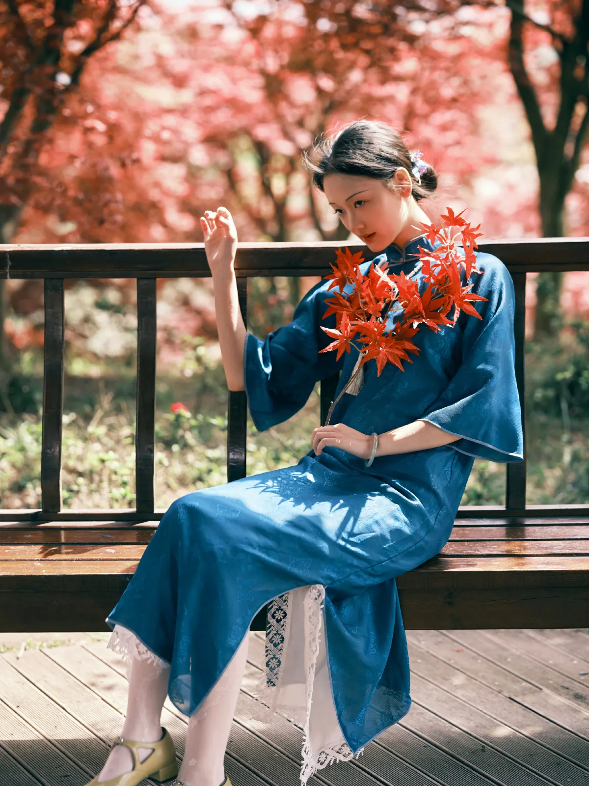 甜汐_妖怪哪里逃《红林染》美图作品图片4
