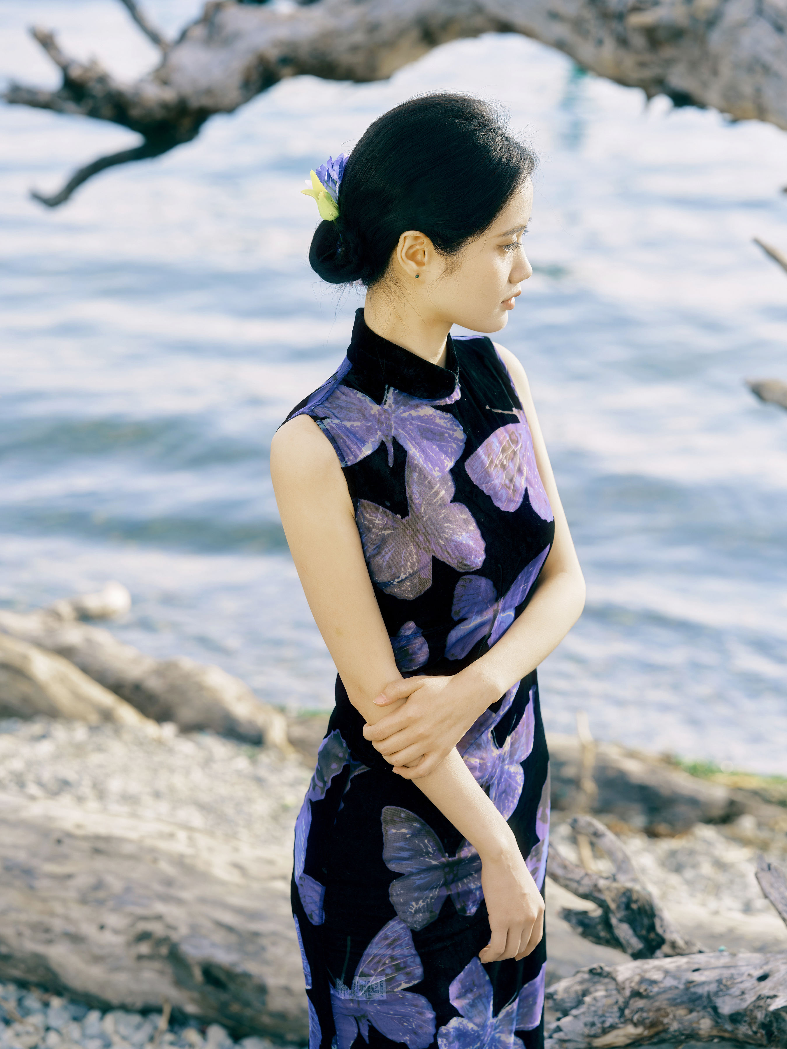 甜汐_橘小桃《蓝》美图作品图片1