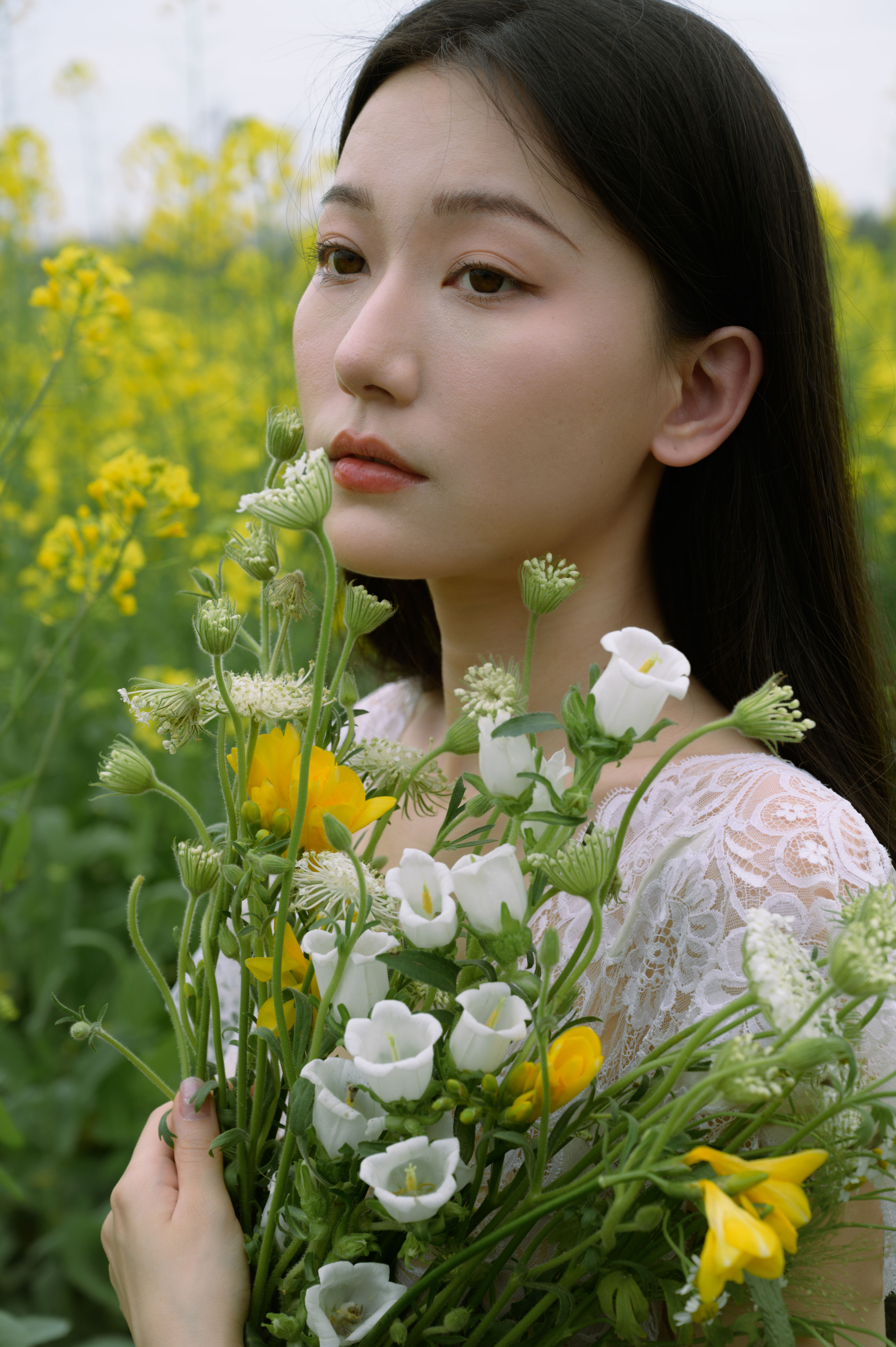 尤里CC_小月《阴天与油菜花》美图作品图片1