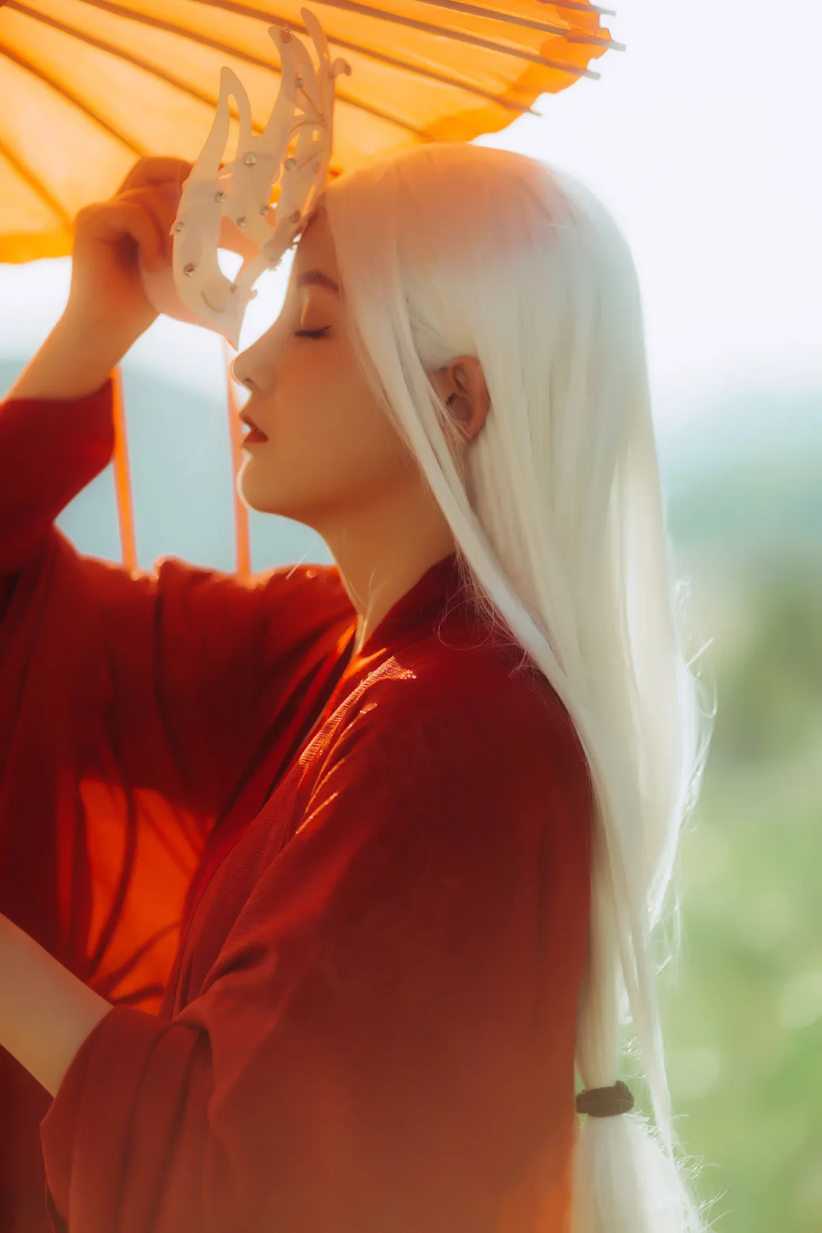 笨笨_彭彭《白发魔女》美图作品图片2