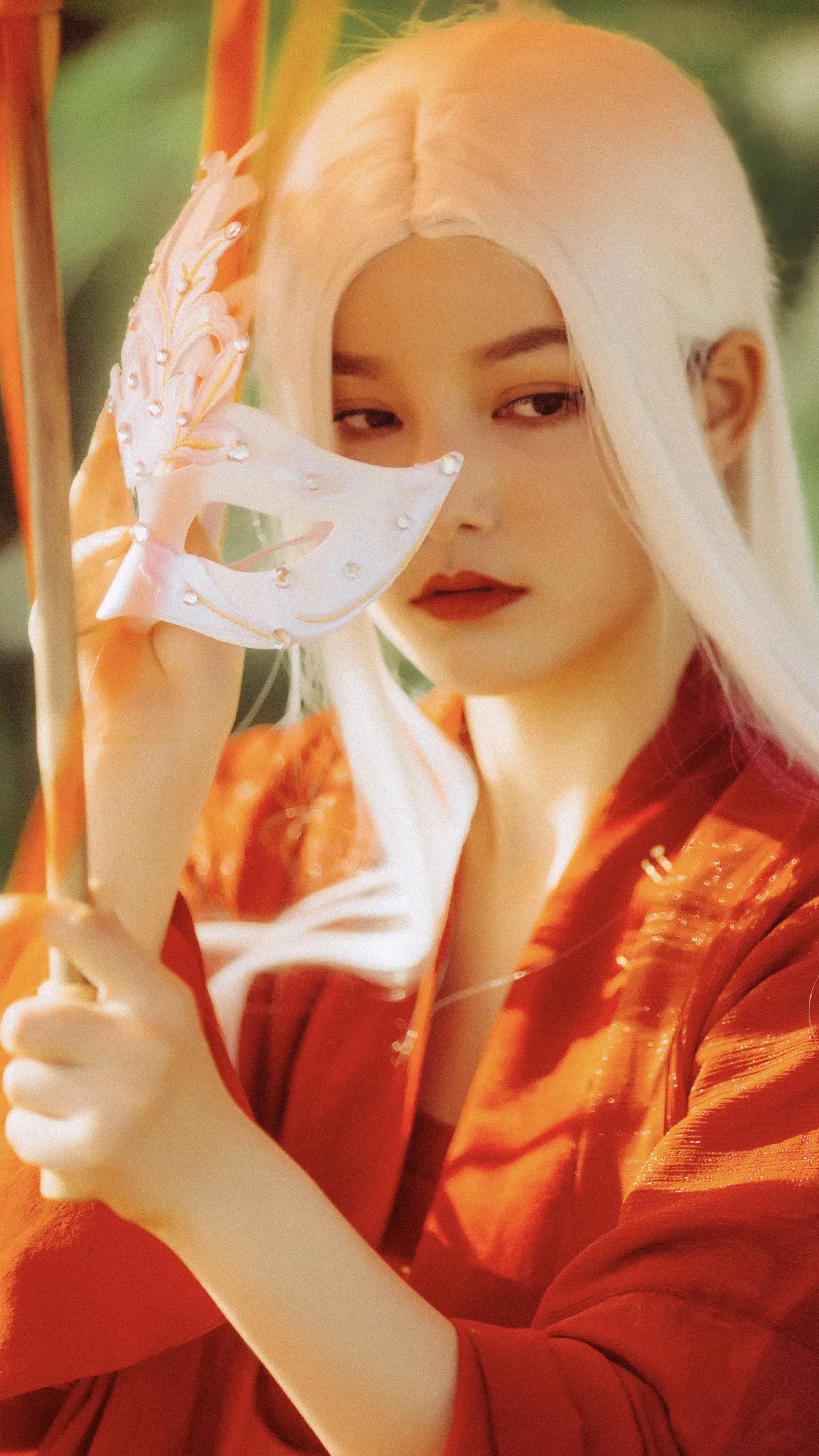 笨笨_彭彭《白发魔女》美图作品图片3
