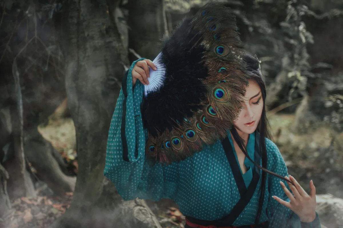 万锦其_ayaco《孔雀明王》美图作品图片1