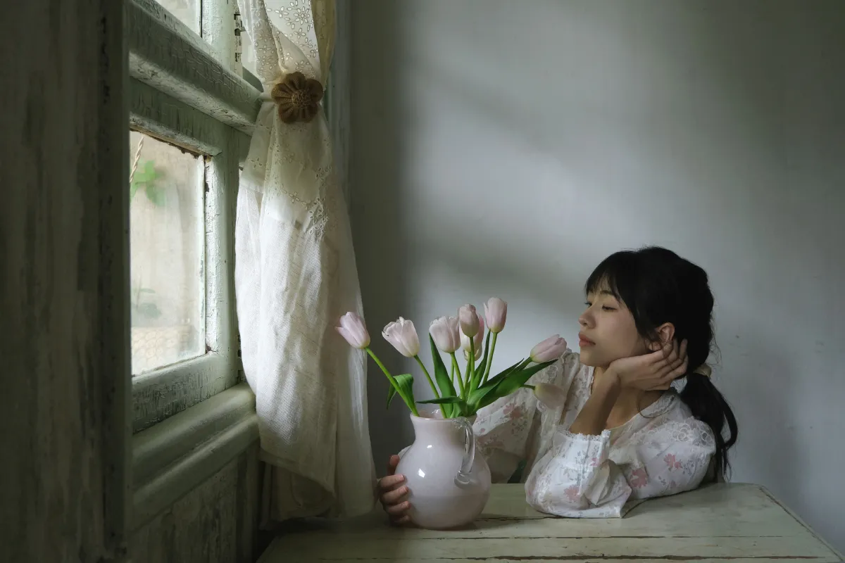 九万里_悠然《花蕊》美图作品图片2