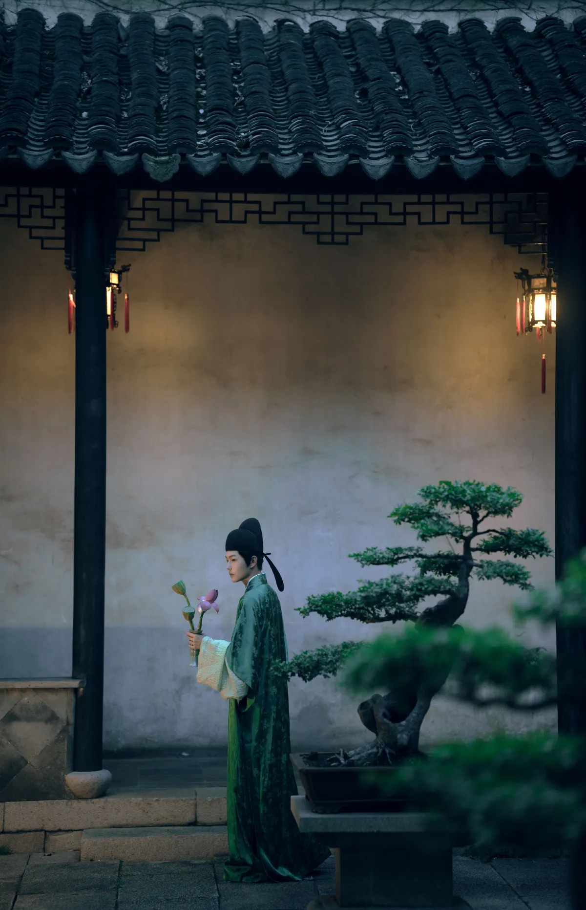 扶卮_惊竹娇《与谁同坐？明月清风我》美图作品图片1