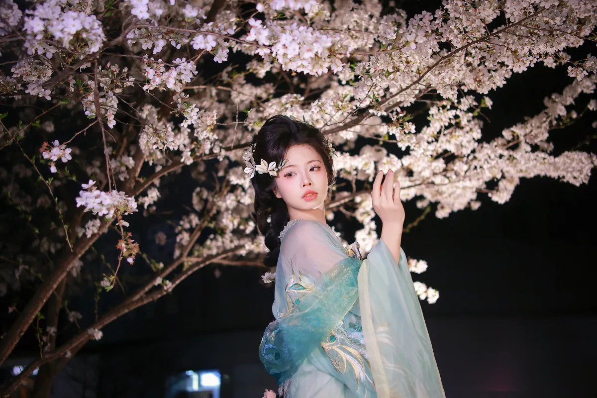 一姐_肥肥《樱花与少女》美图作品图片3