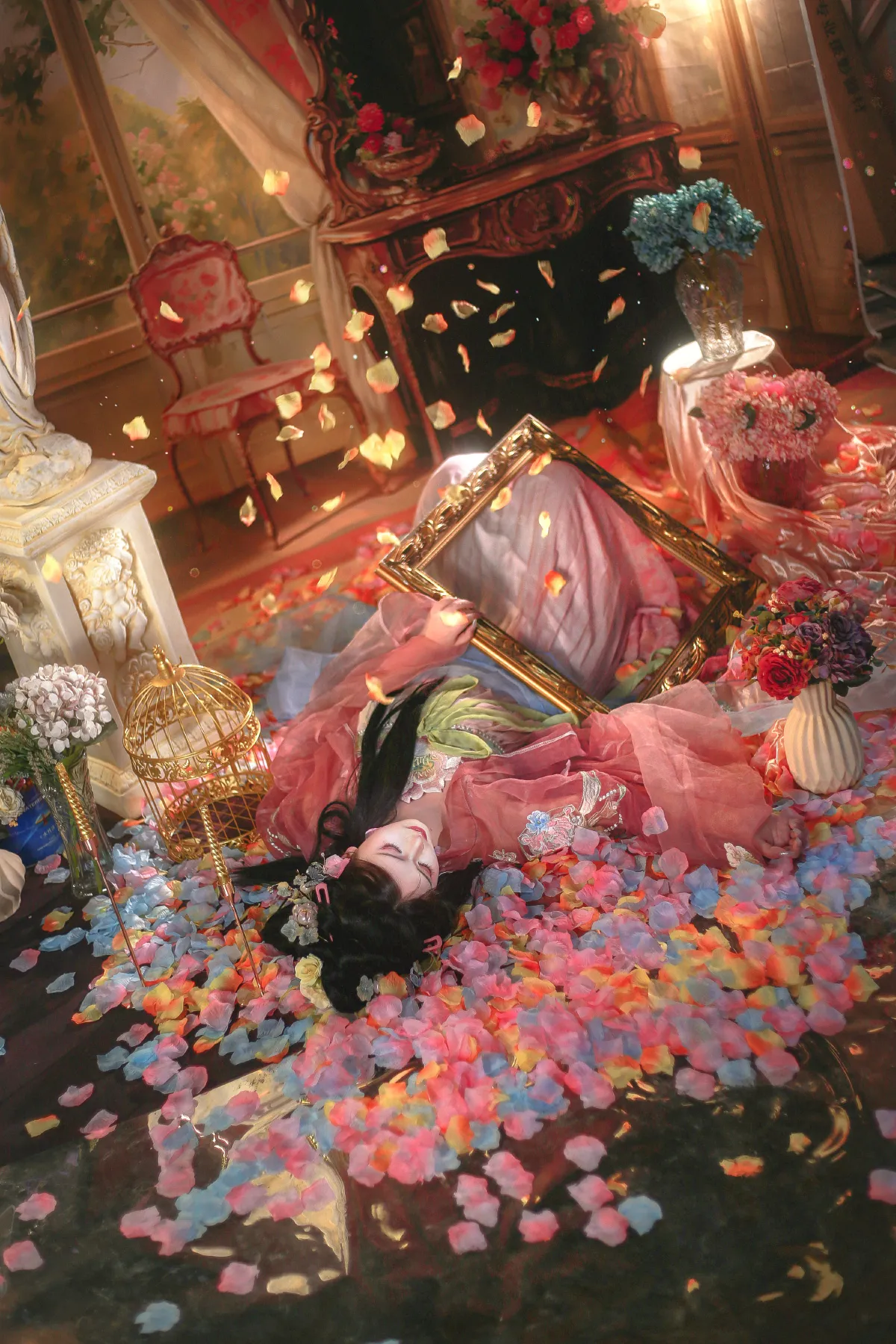 油画少女