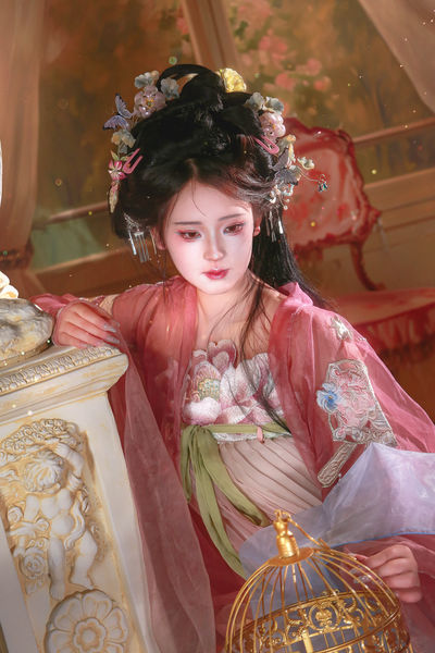 油画少女