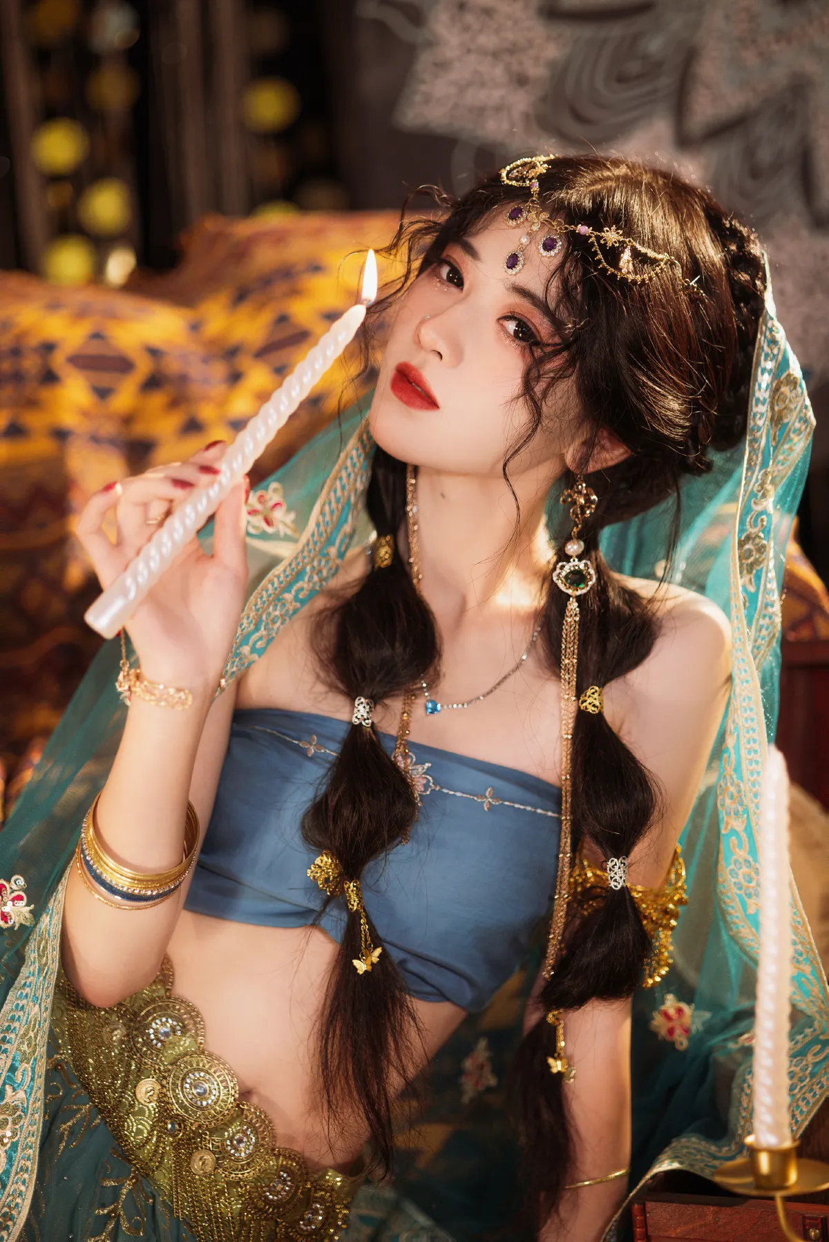 万锦其_当初叫人家小田田《异域公主》美图作品图片3