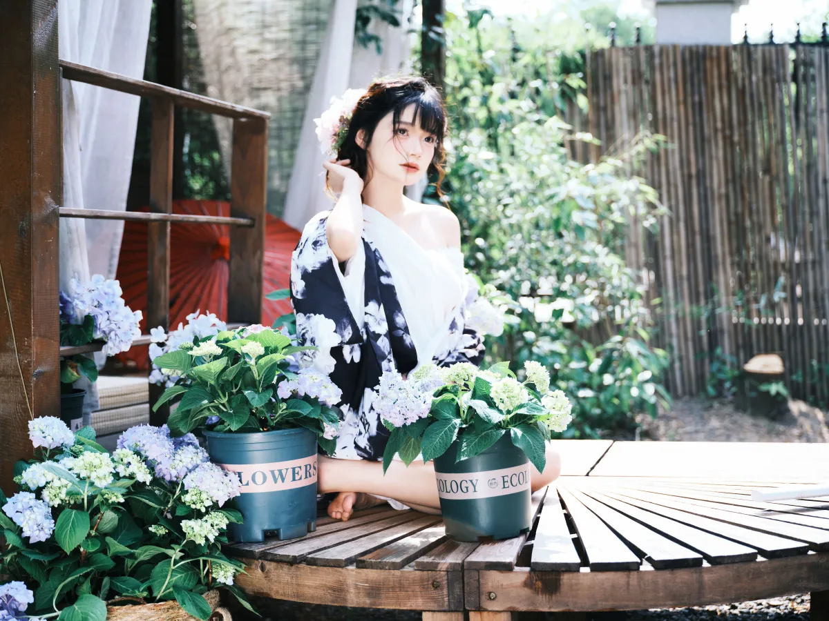 Andy 吉法喵师_小山早见《和服少女绣球剑》美图作品图片1
