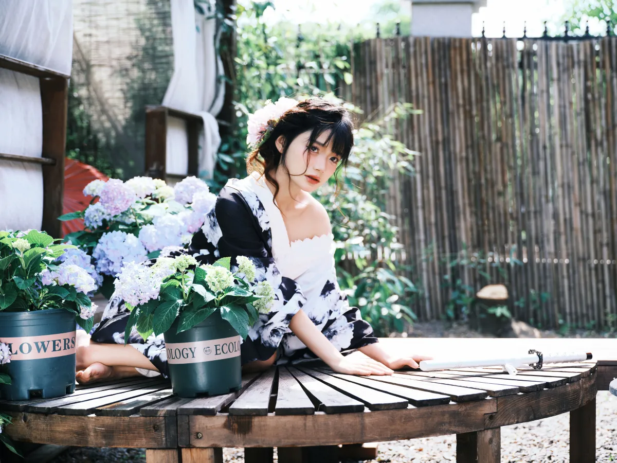 Andy 吉法喵师_小山早见《和服少女绣球剑》美图作品图片2