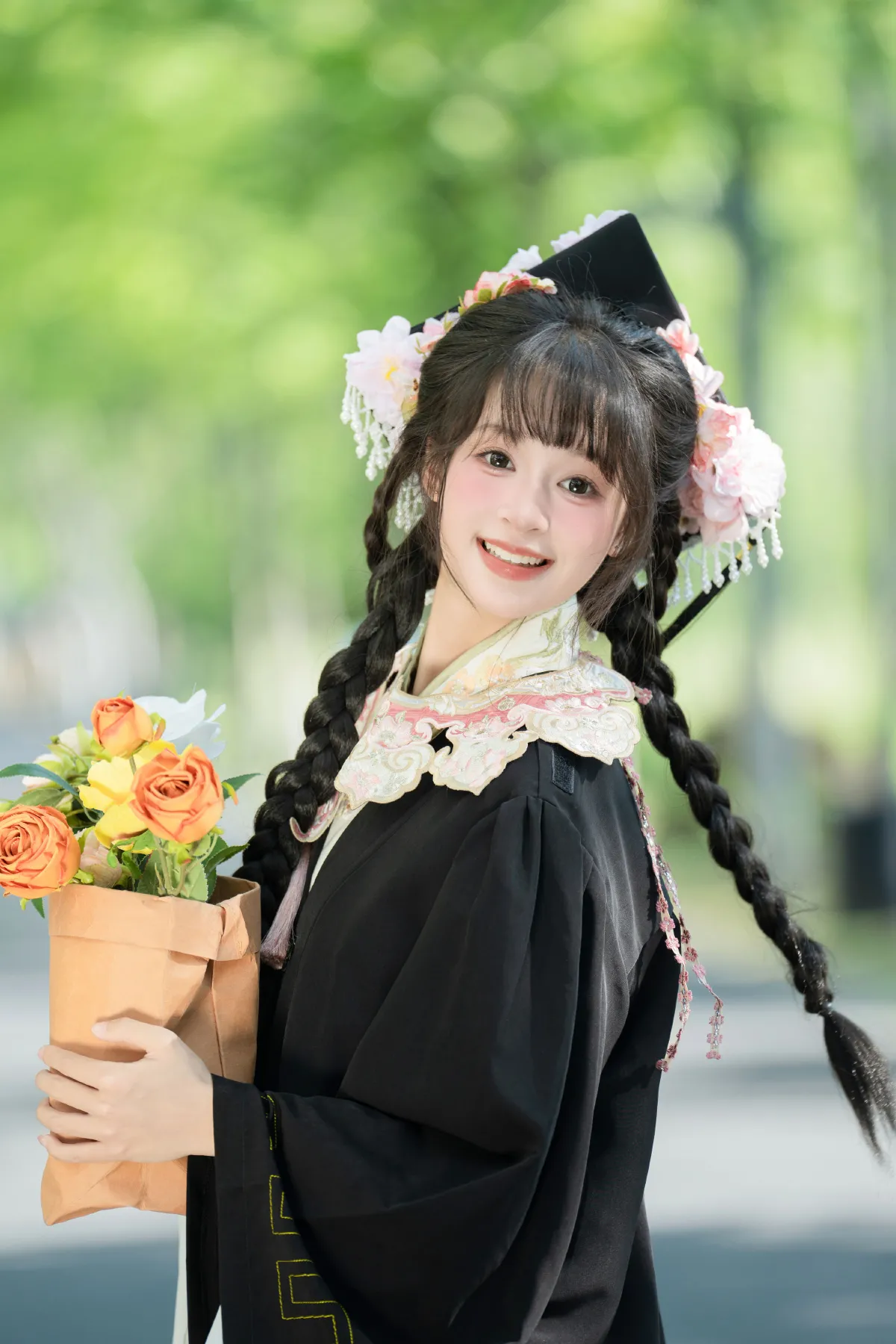 西夏_夏芋小年《簪花学士服》美图作品图片2