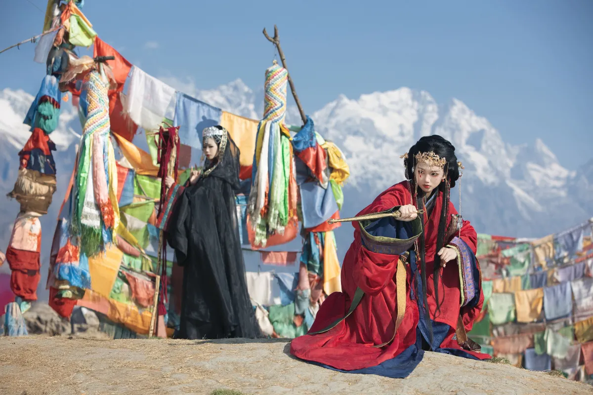 沉诗思_晚晚_晚江亭《双生萨满》美图作品图片2