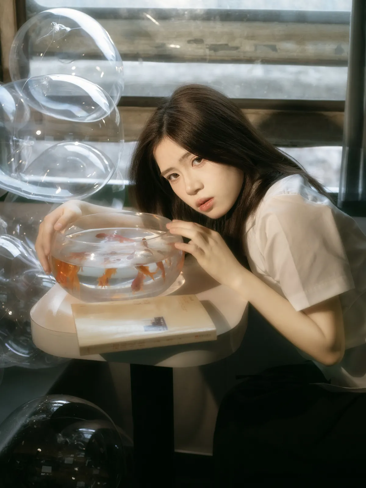 穆木林林_一粒金豆子《绿皮火车波波球》美图作品图片1