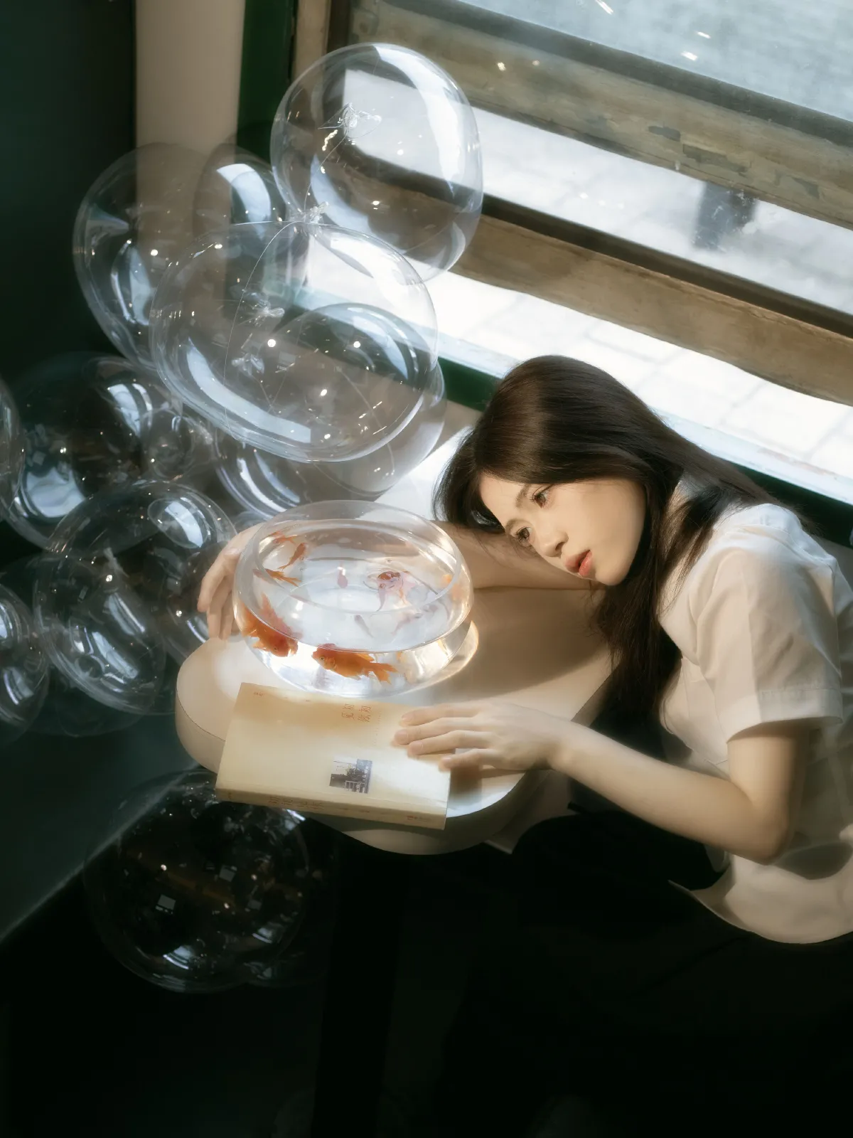 穆木林林_一粒金豆子《绿皮火车波波球》美图作品图片3