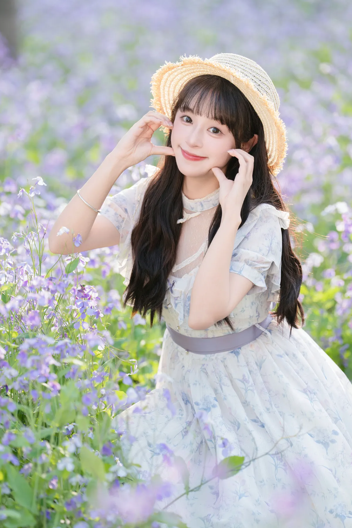 西夏_夏芋小年《二月兰花海》美图作品图片2
