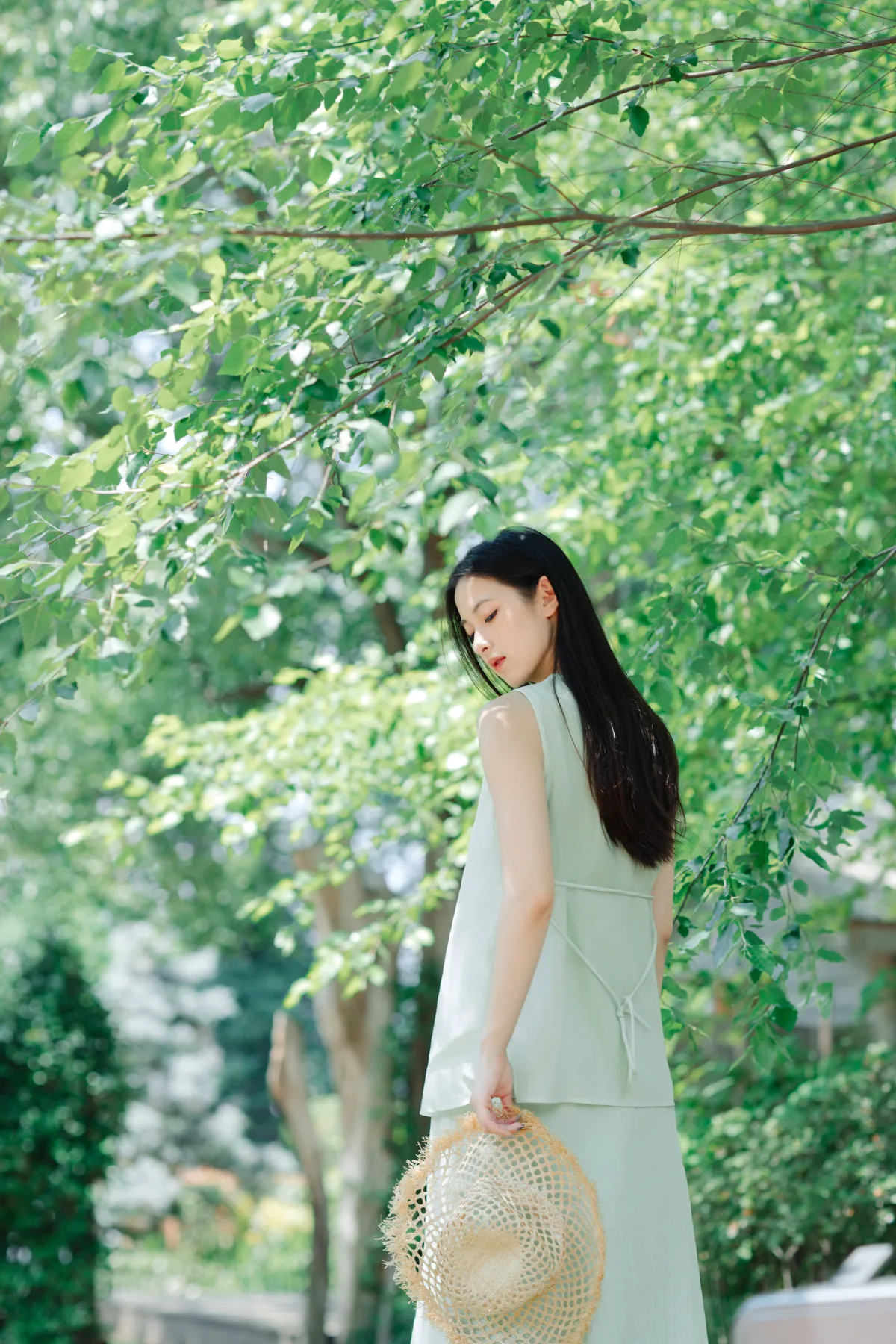 芥茉_予晗《薄荷夏日》美图作品图片4