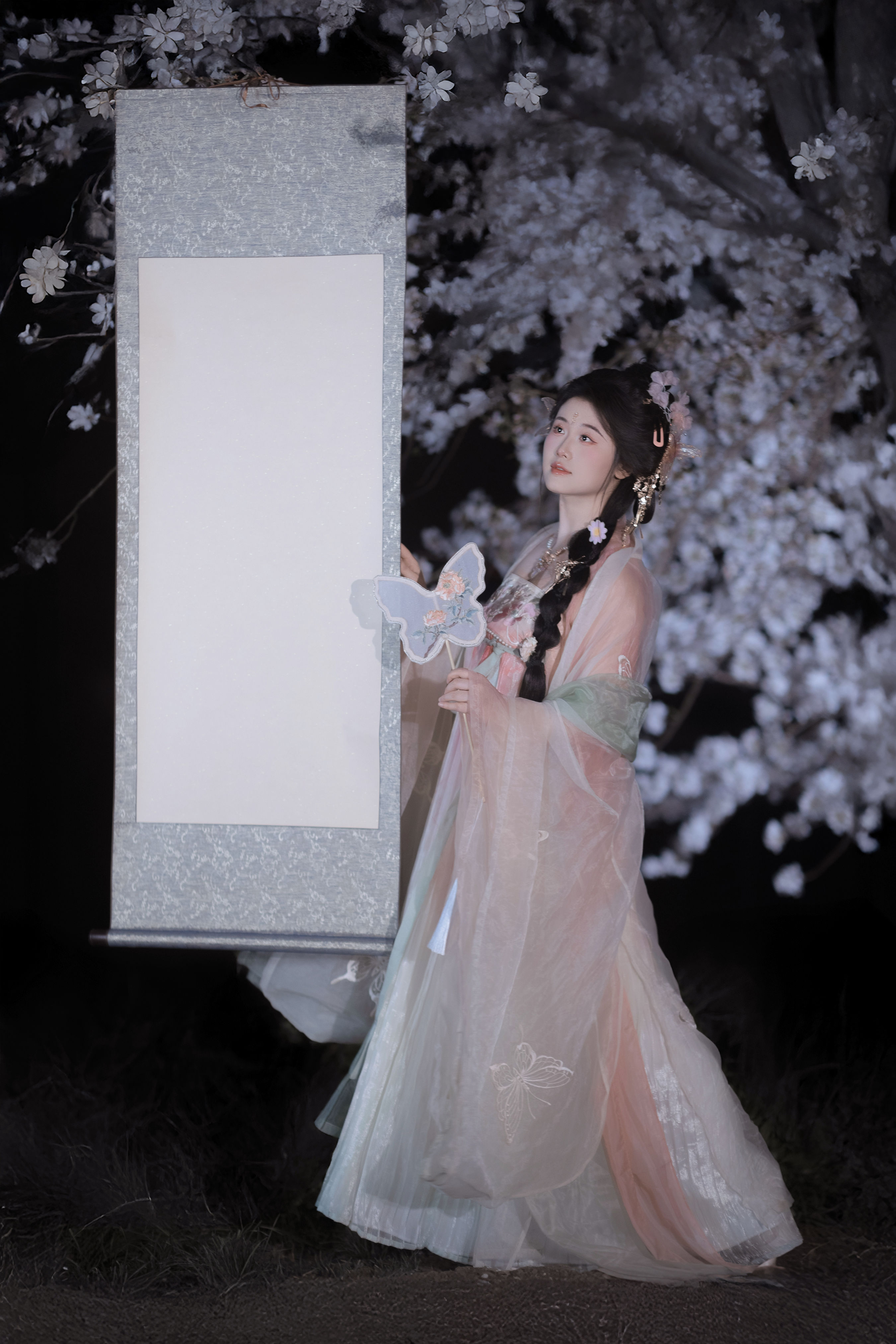若寒Rock_静若初夏《春夜赏樱》美图作品图片1