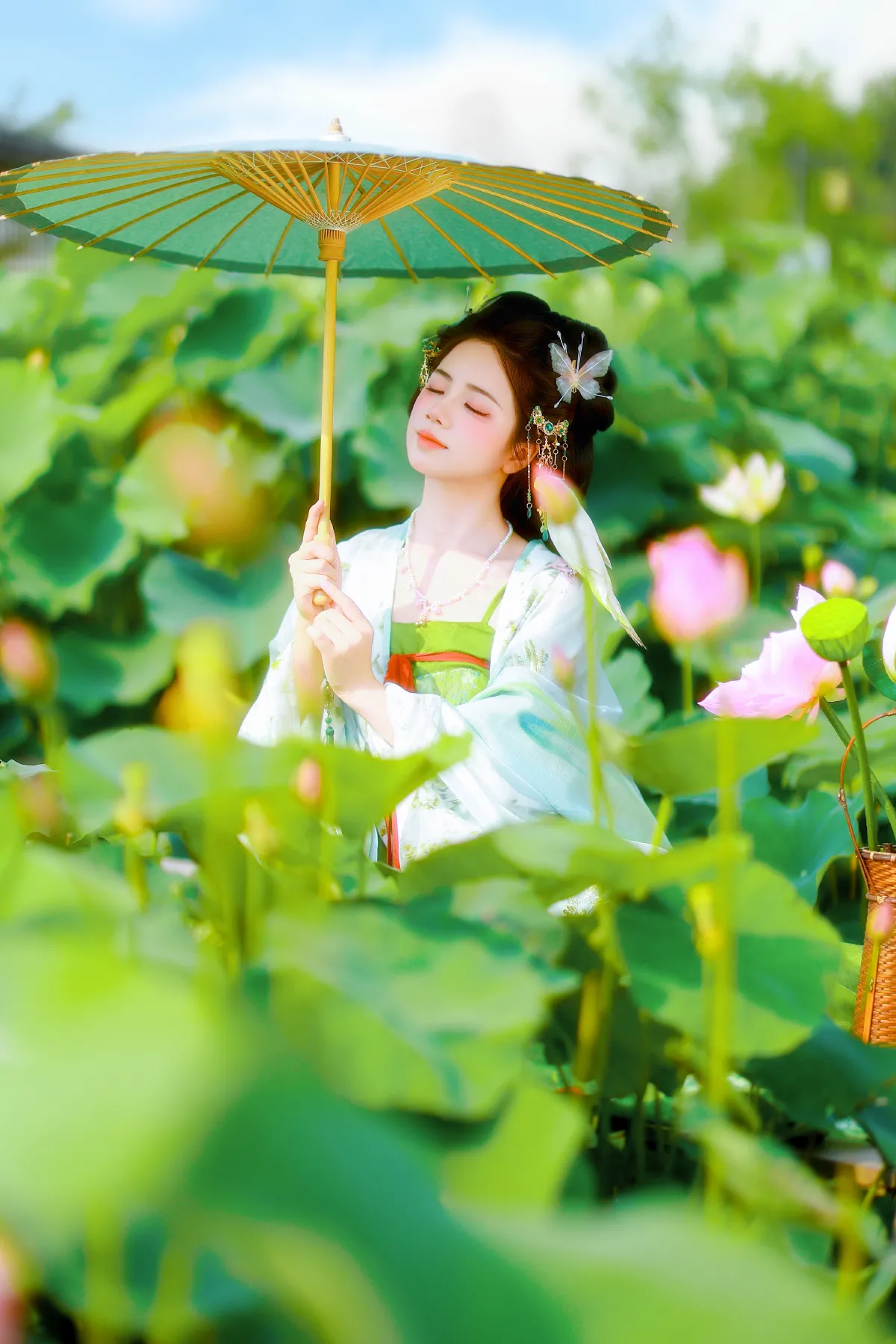 荷叶叶_小杜同学《小荷塘》美图作品图片2