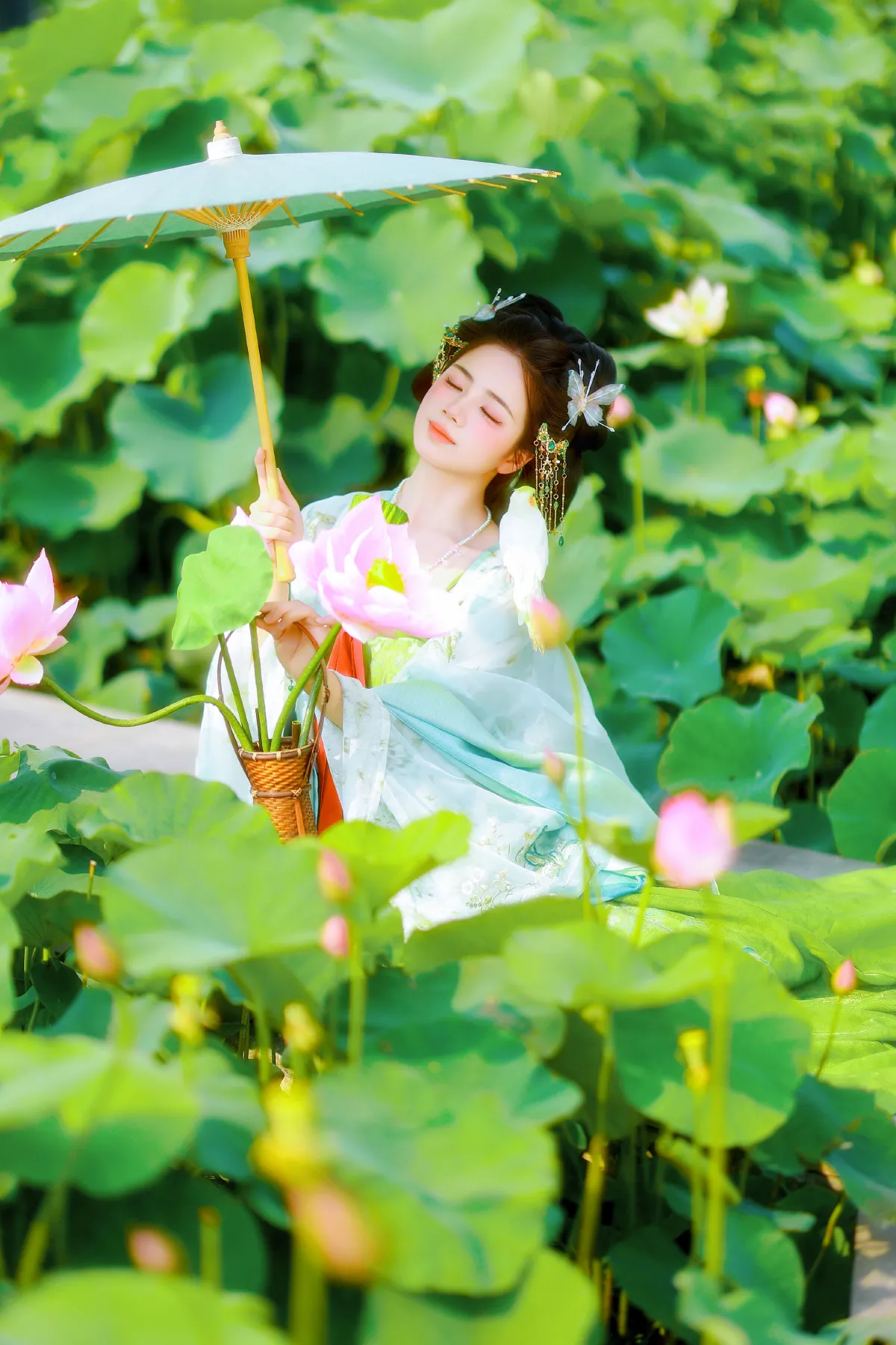 荷叶叶_小杜同学《小荷塘》美图作品图片4