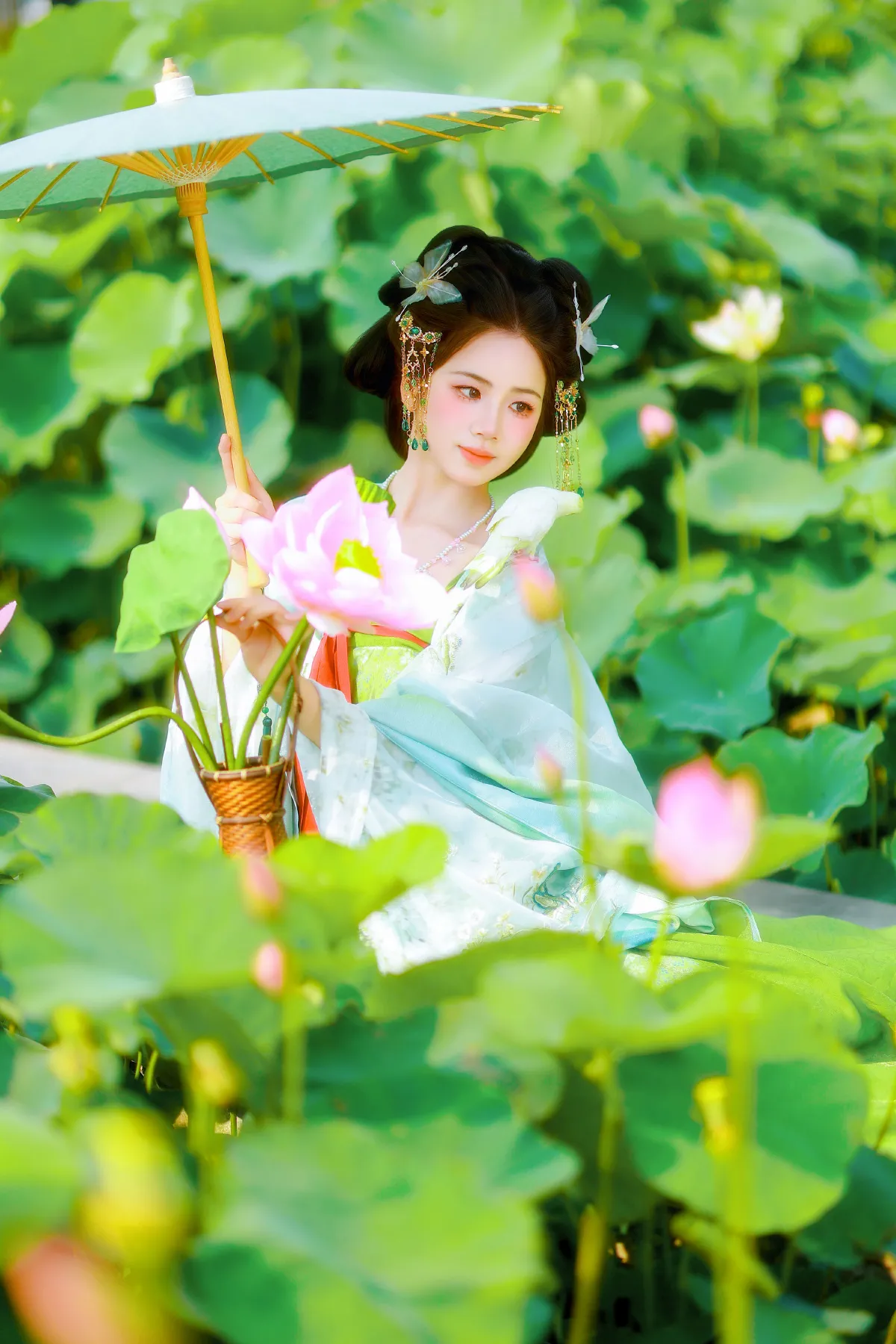 荷叶叶_小杜同学《小荷塘》美图作品图片5