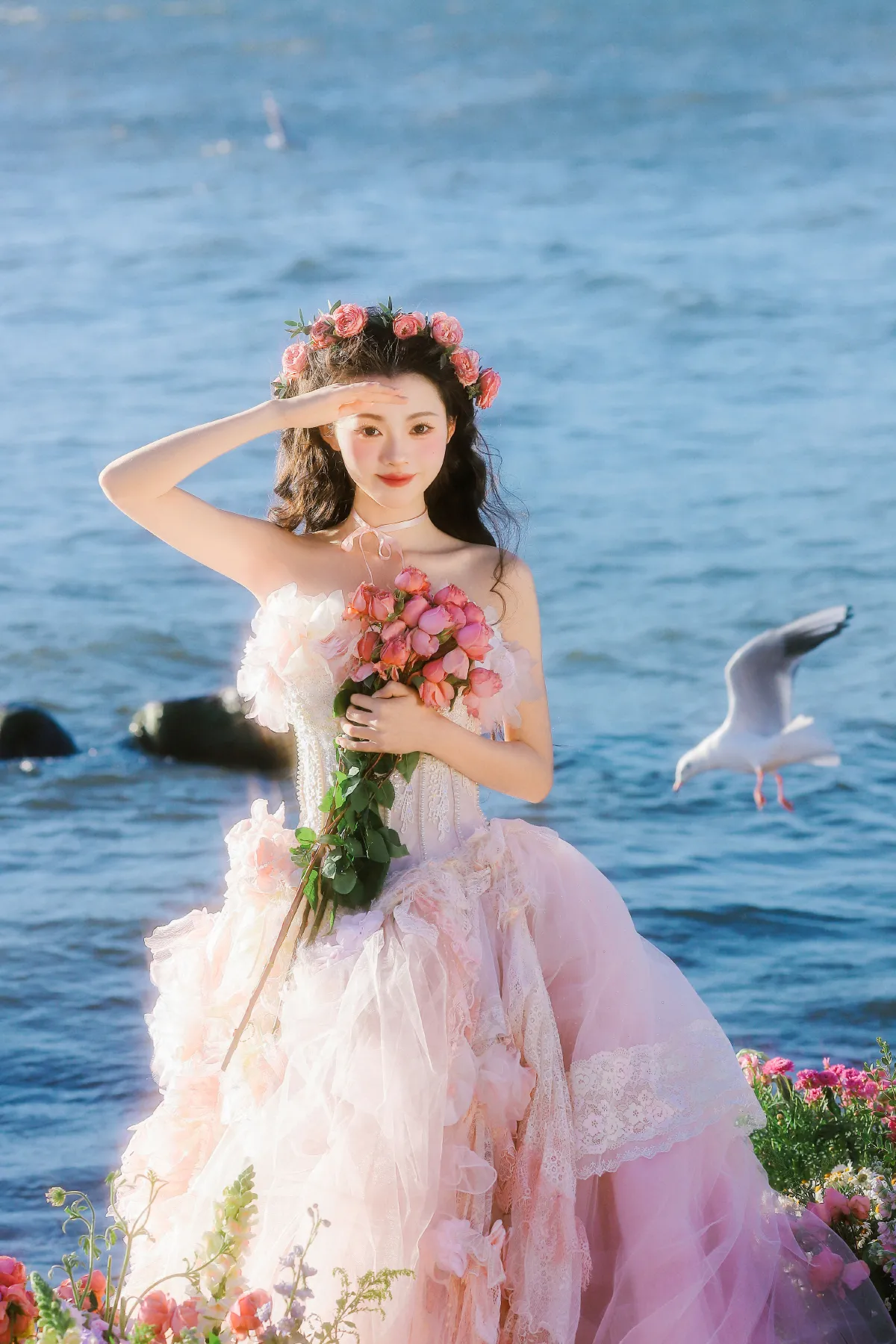 薄荷糖_鹿离《海边的玫瑰公主》美图作品图片3