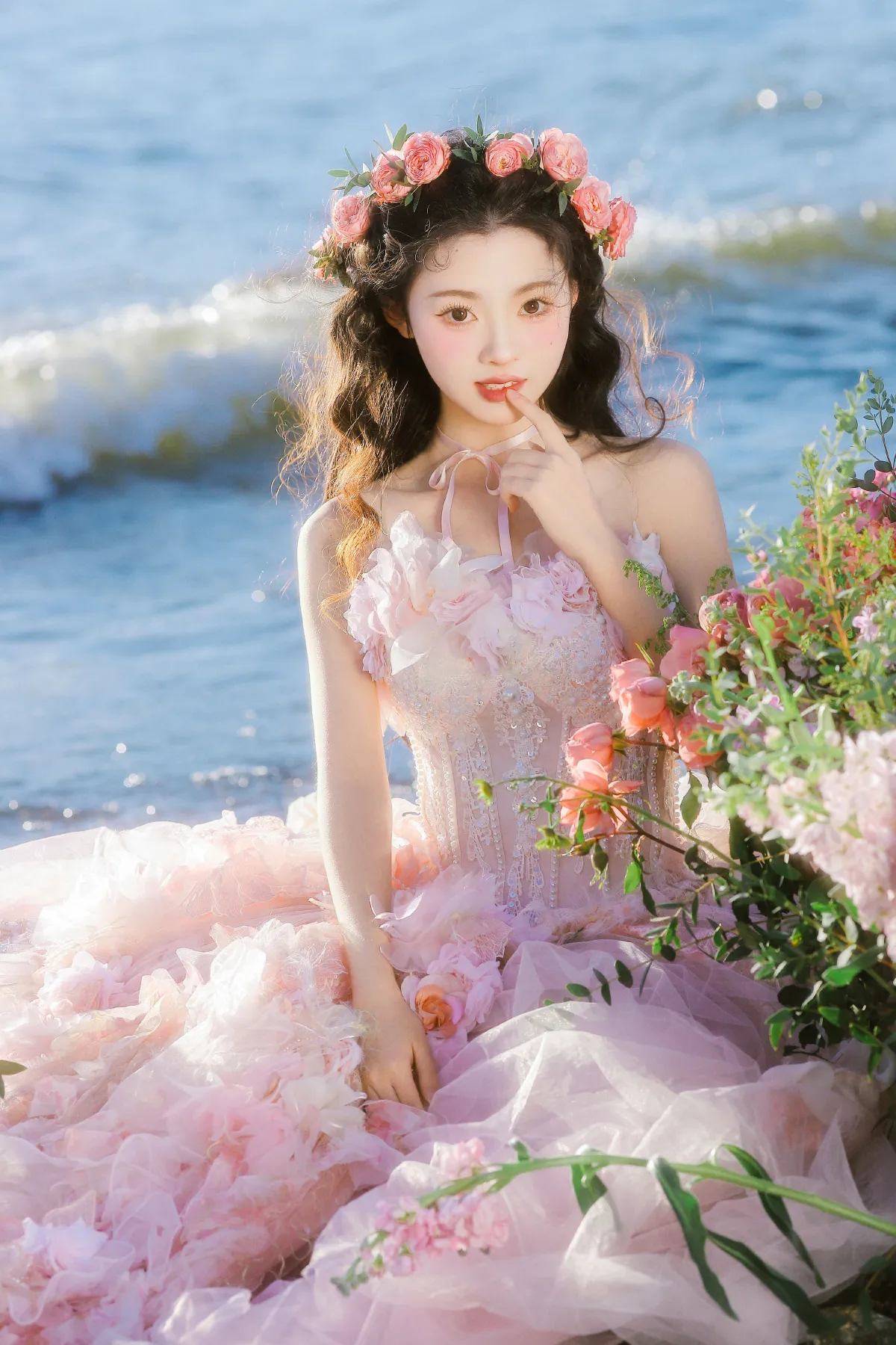 薄荷糖_鹿离《海边的玫瑰公主》美图作品图片5