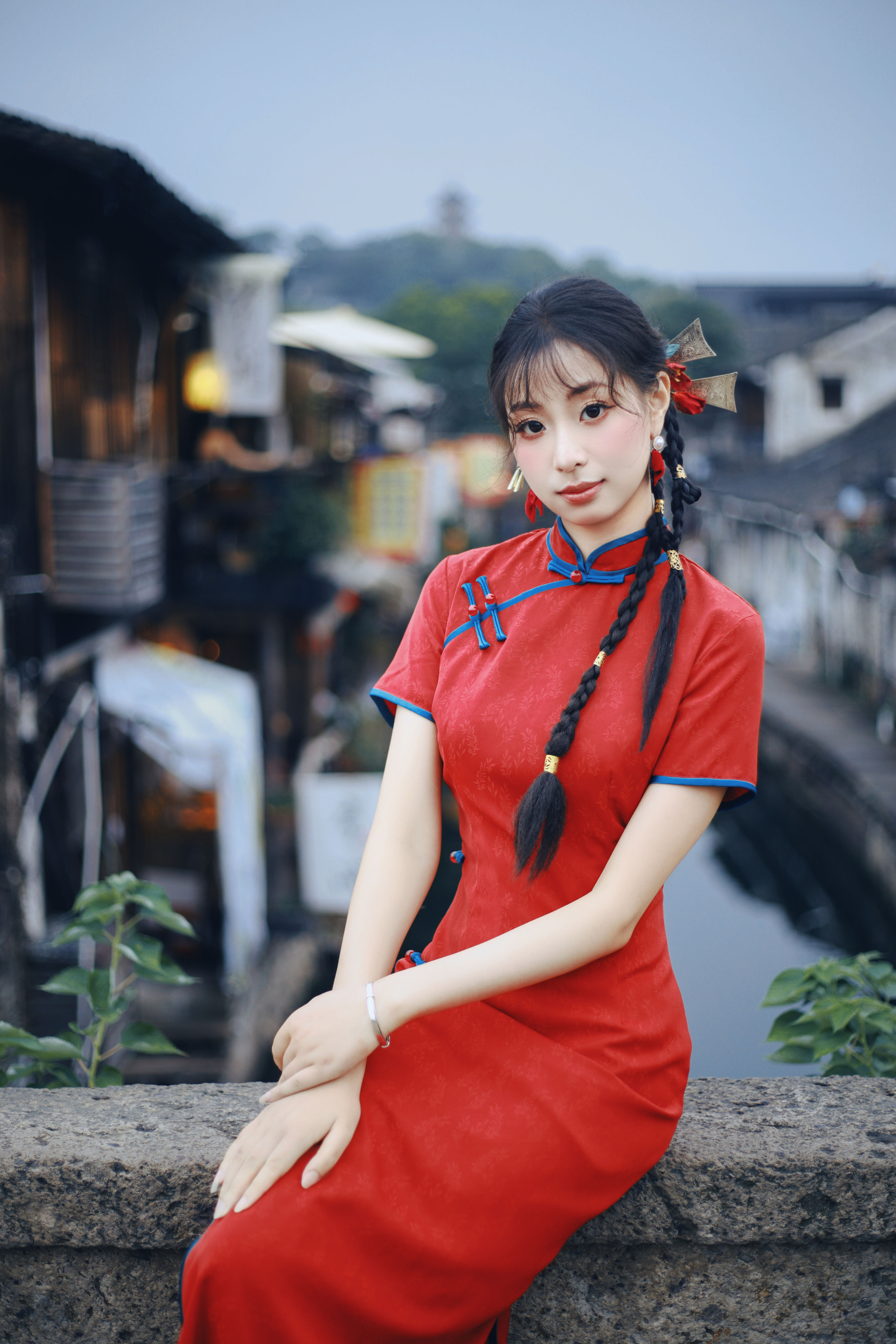 书圣故里江南水乡旗袍1