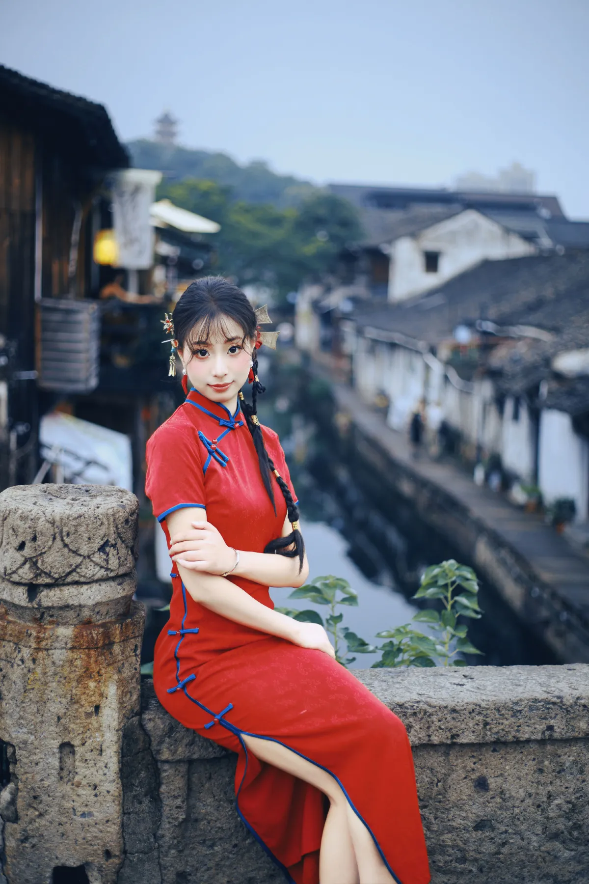 书圣故里江南水乡旗袍