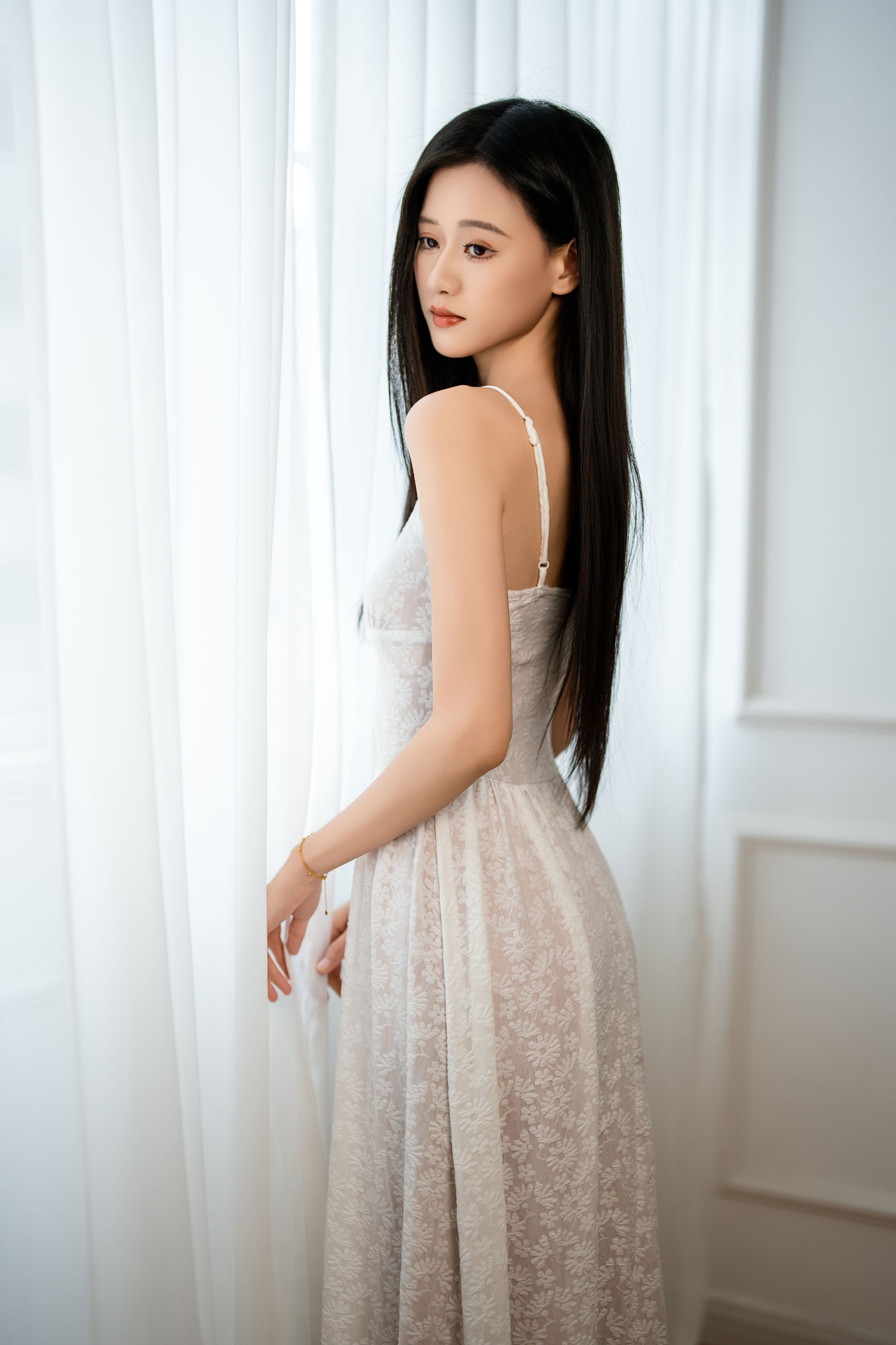 白色纱裙1