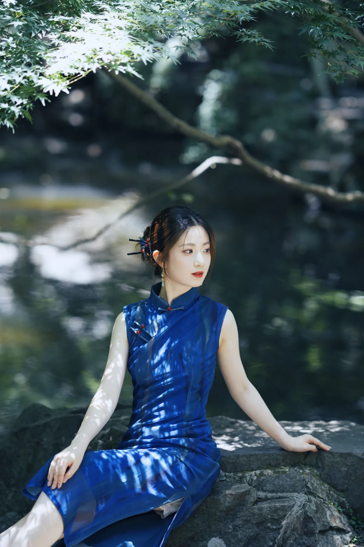 蓝色旗袍 虎跑的夏4