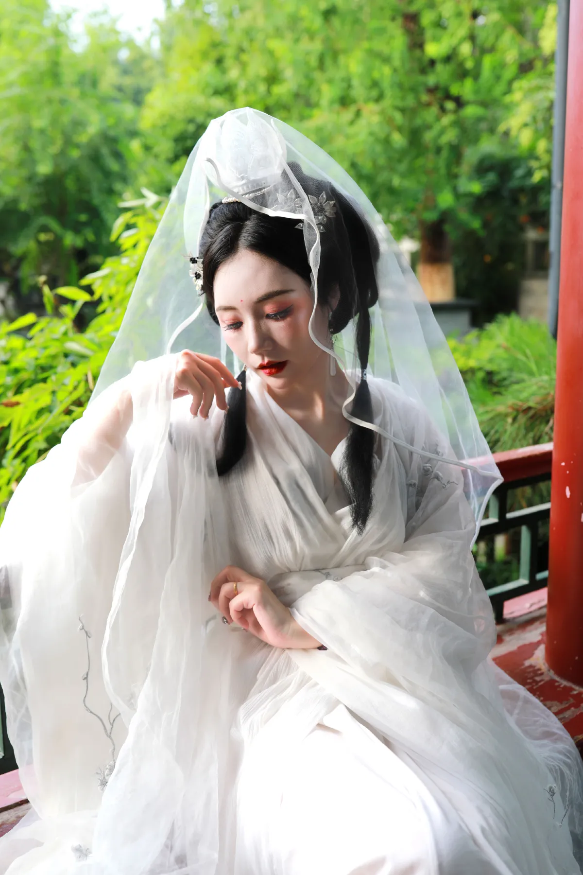 汉服菩萨装写真--济南豹突泉