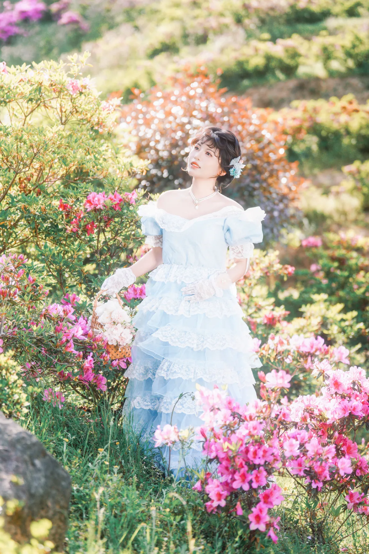 法式人像-杜鹃花写真3