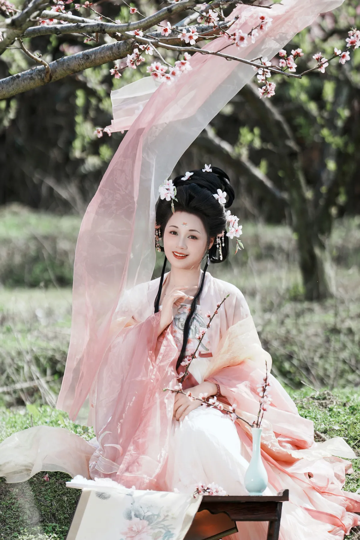 桃花古风人像拍摄