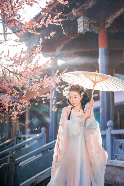 梅花古风人像拍摄