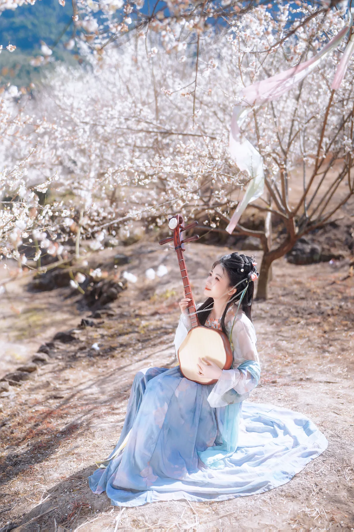 梅花古风人像拍摄