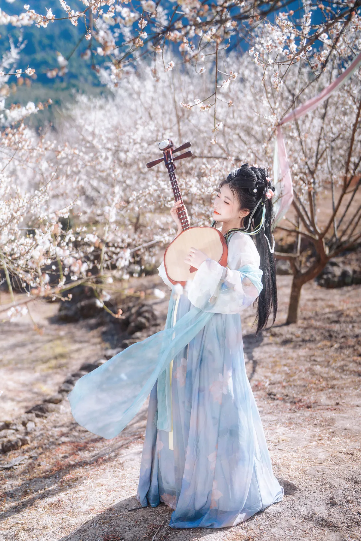 梅花古风人像拍摄