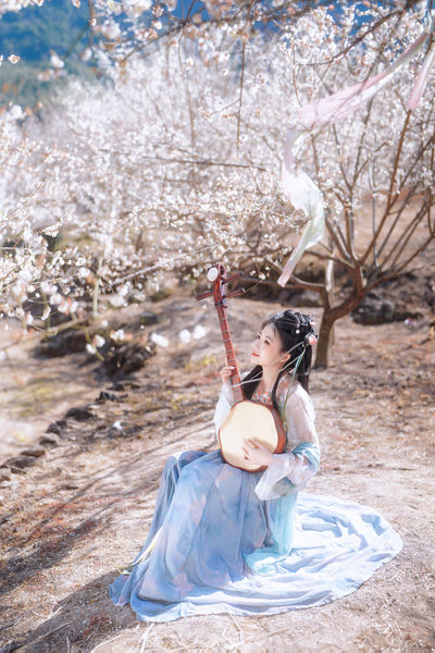梅花古风人像拍摄