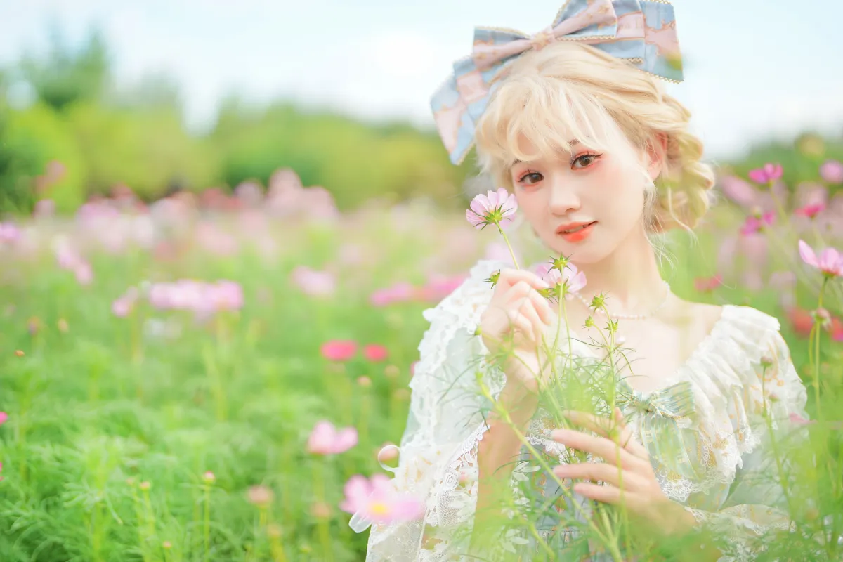 格桑花人像拍摄