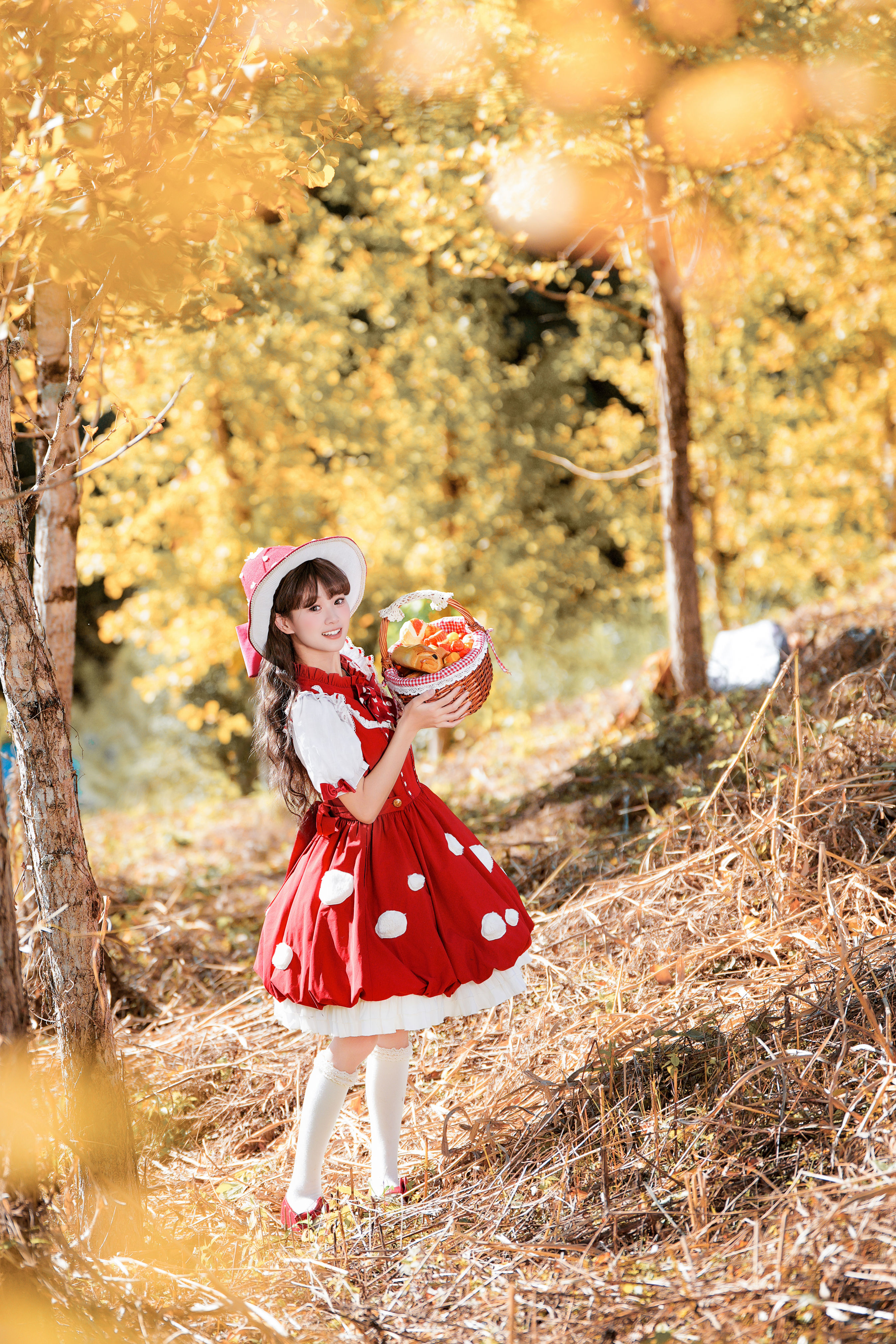 银杏小清新拍照
