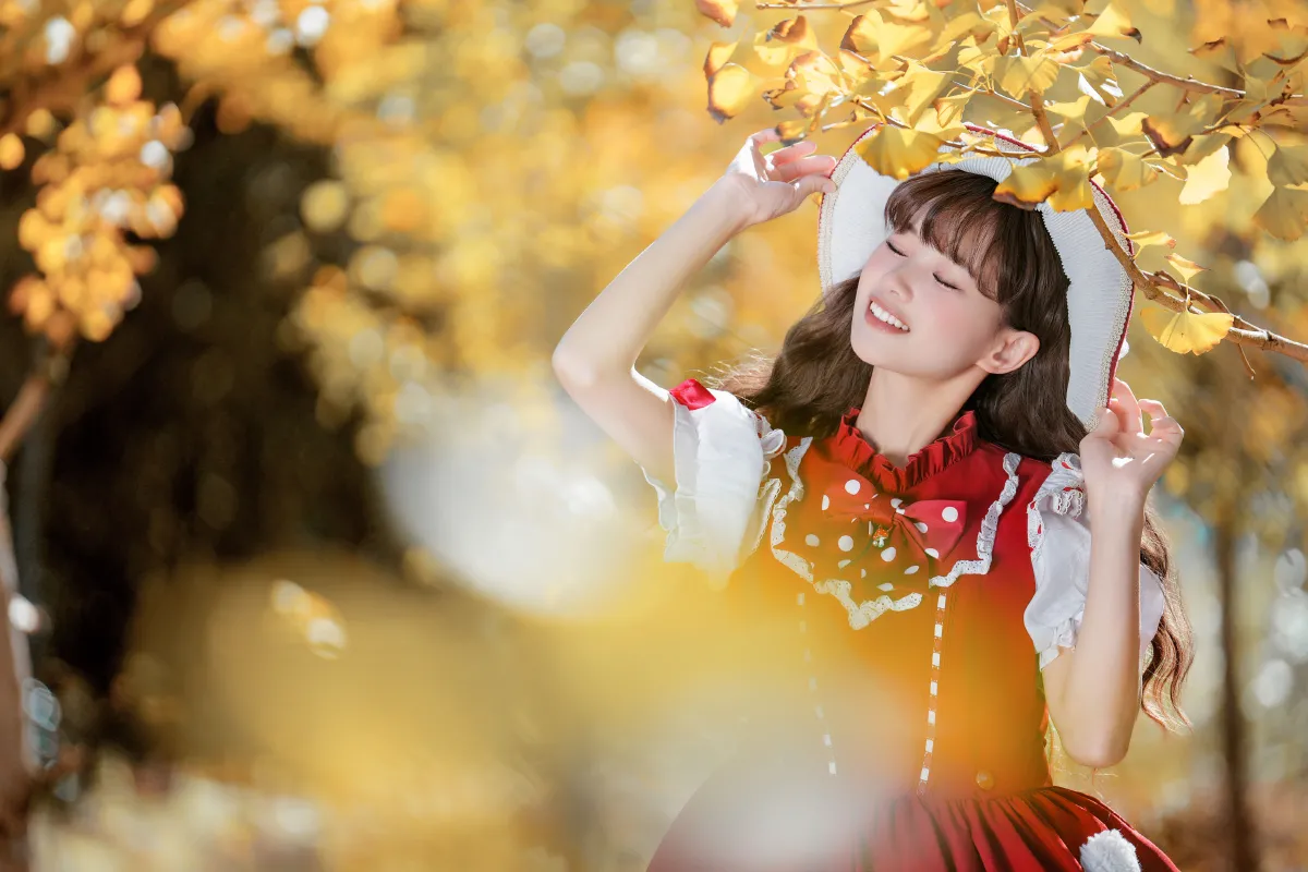 银杏小清新拍照