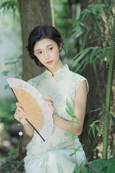 竹影斑驳