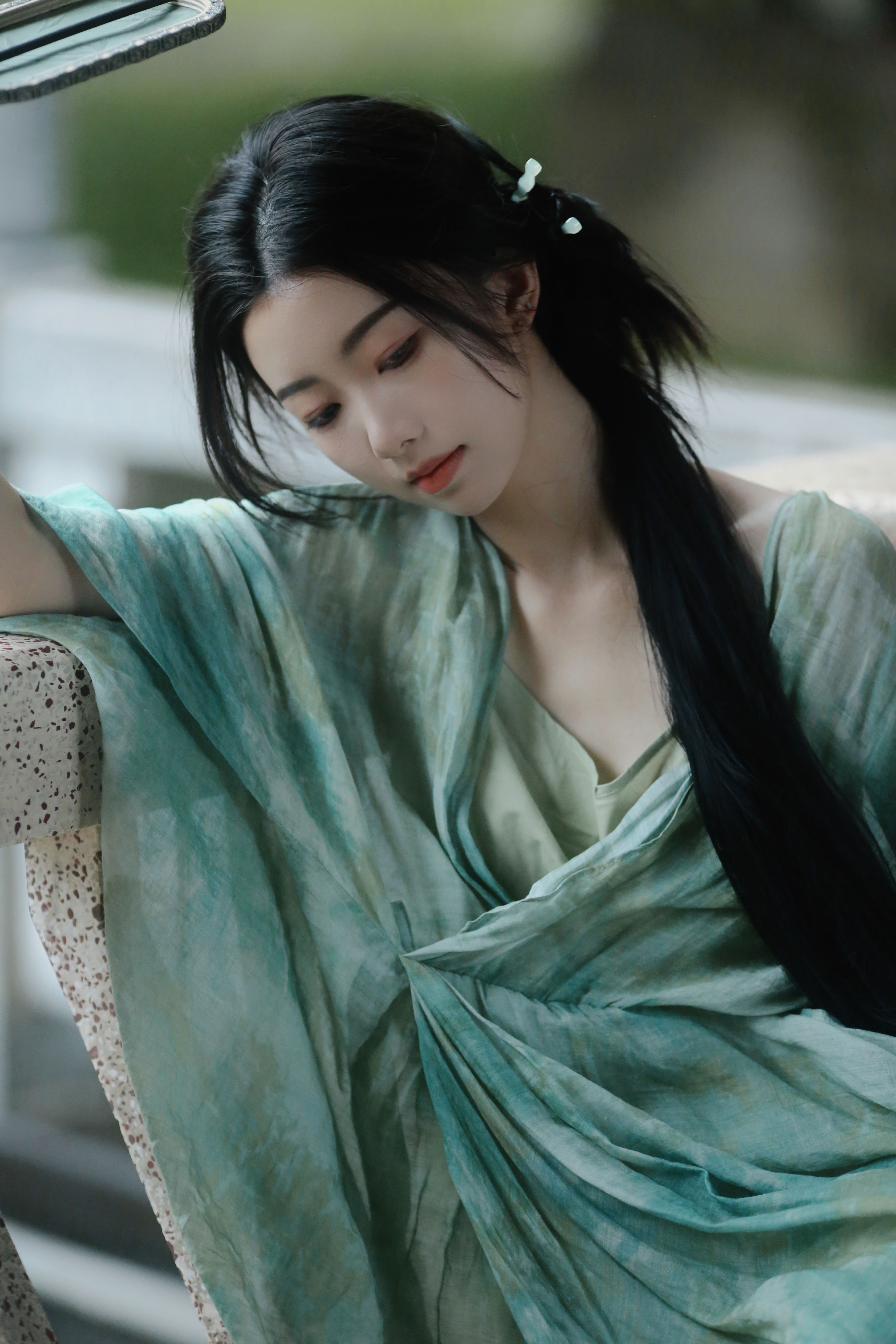 杨柳提，远方烟雨1