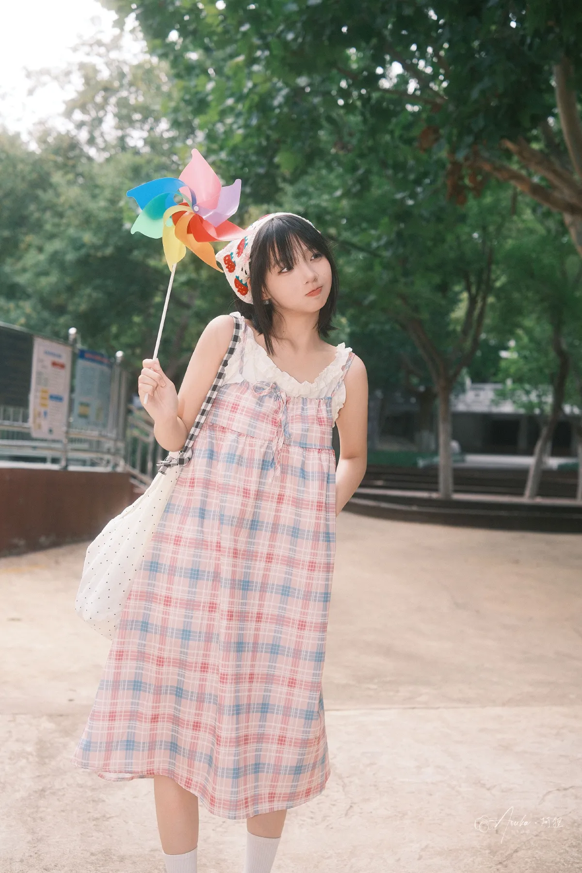 日系可爱少女游乐场一日游