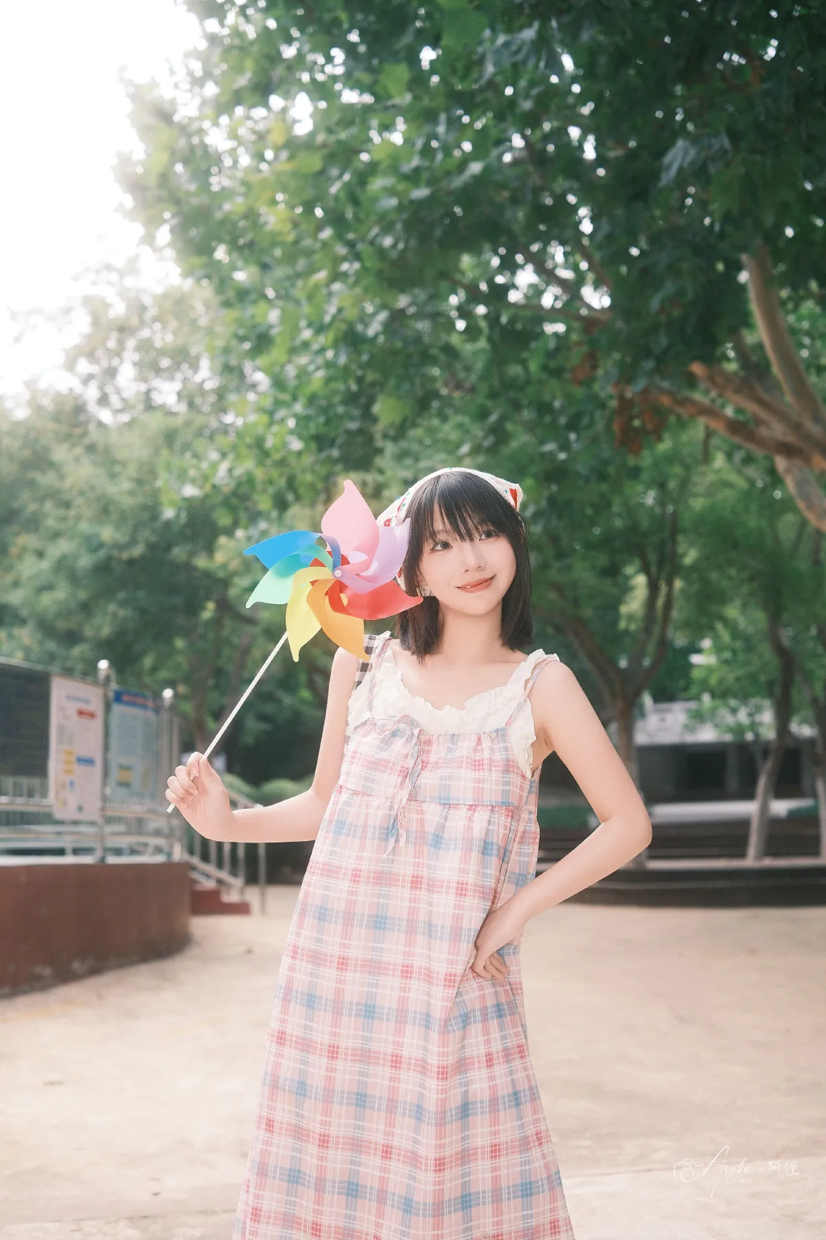 日系可爱少女游乐场一日游