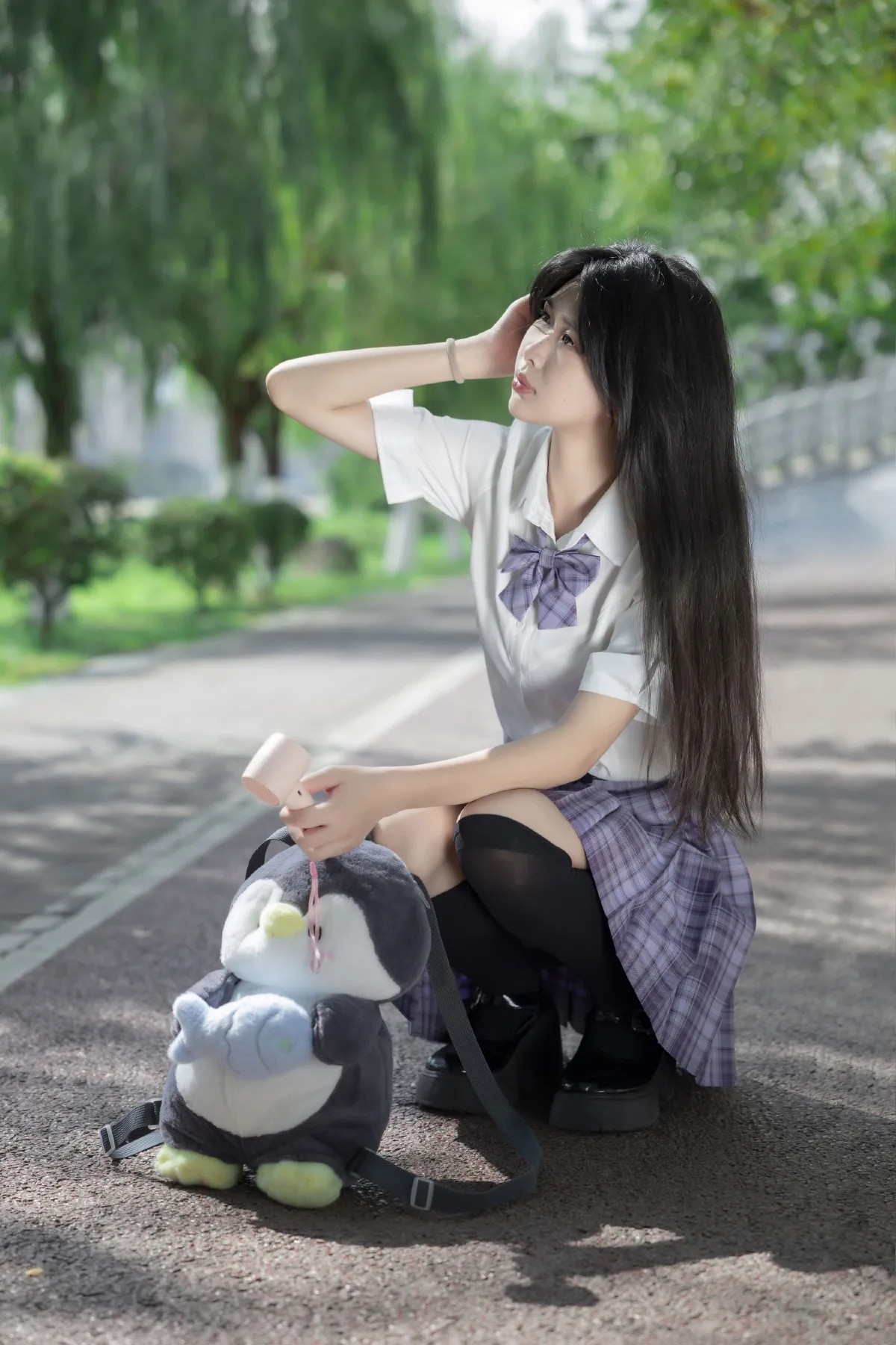 阳光下的公园