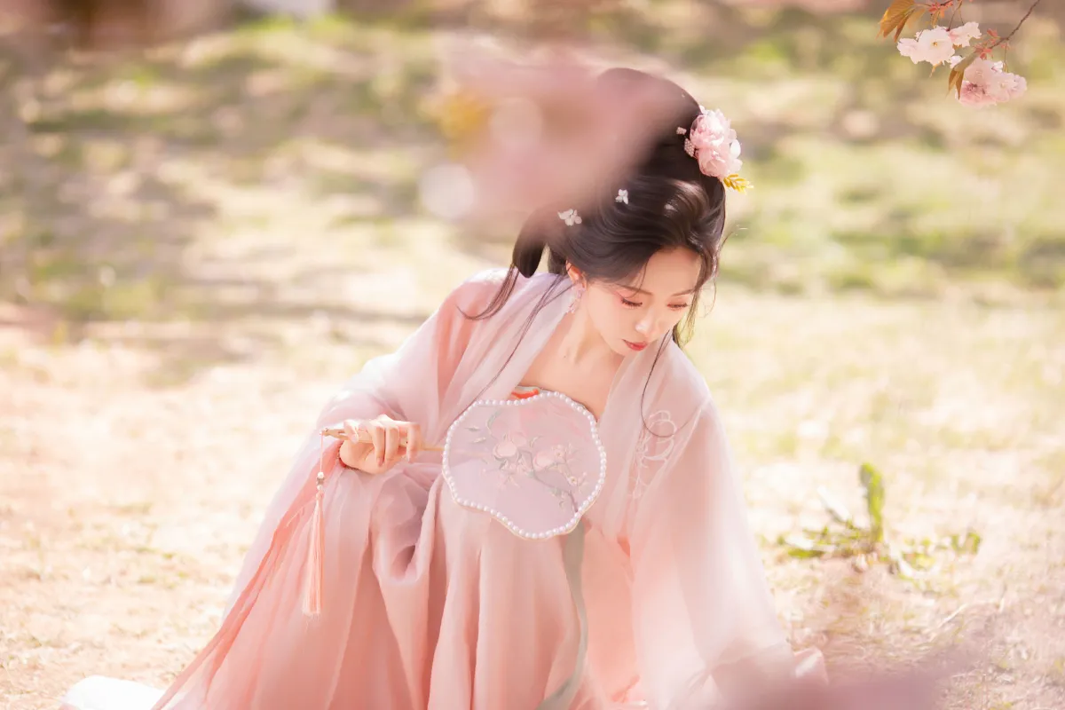 樱园赋·国风少女与花共眠
