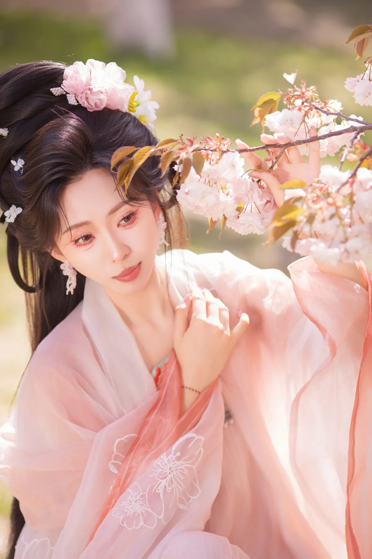 樱园赋·国风少女与花共眠